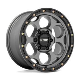 Колісний диск KMC Wheels Dirty Harry Satin Gray W/Black Lip 17x8.5 ET KM54178563900