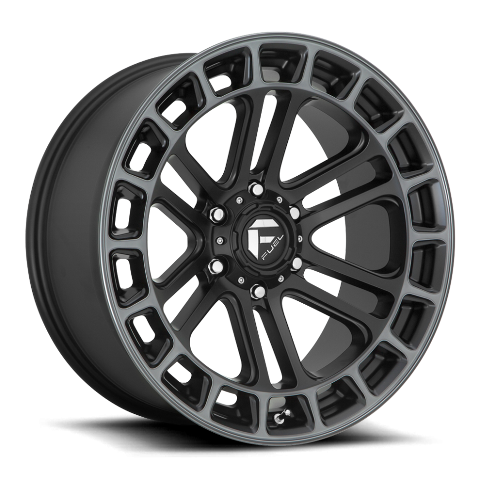 Fuel Off Road D72020908450 Heater Wheel Matte Black Double Dark Tint Machined 20x9 +1