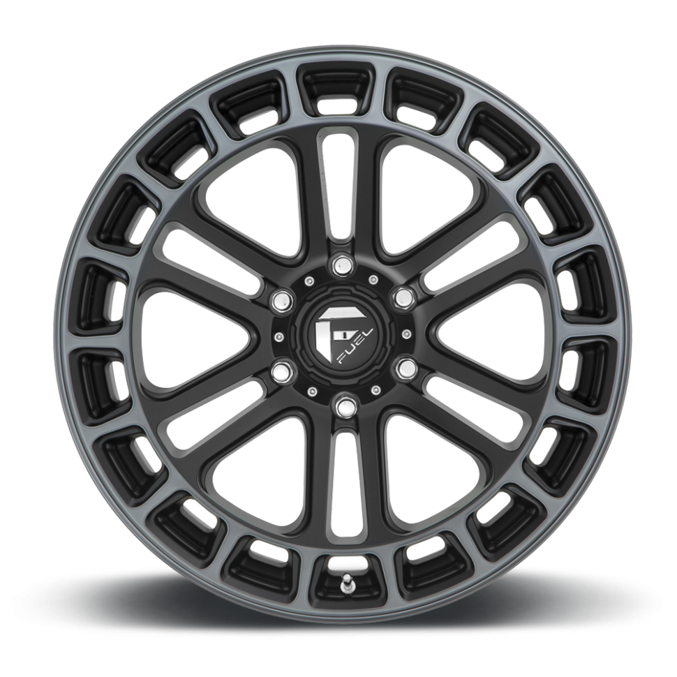 Fuel Off Road D72020908450 Heater Wheel Matte Black Double Dark Tint Machined 20x9 +1