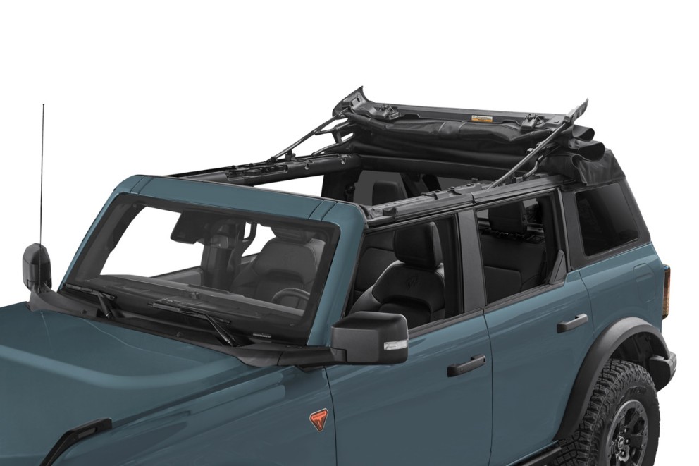М’який дах Trektop Soft Top Premium Black Twill Ford Bronco 21-26 4 Door Bestop 5687317