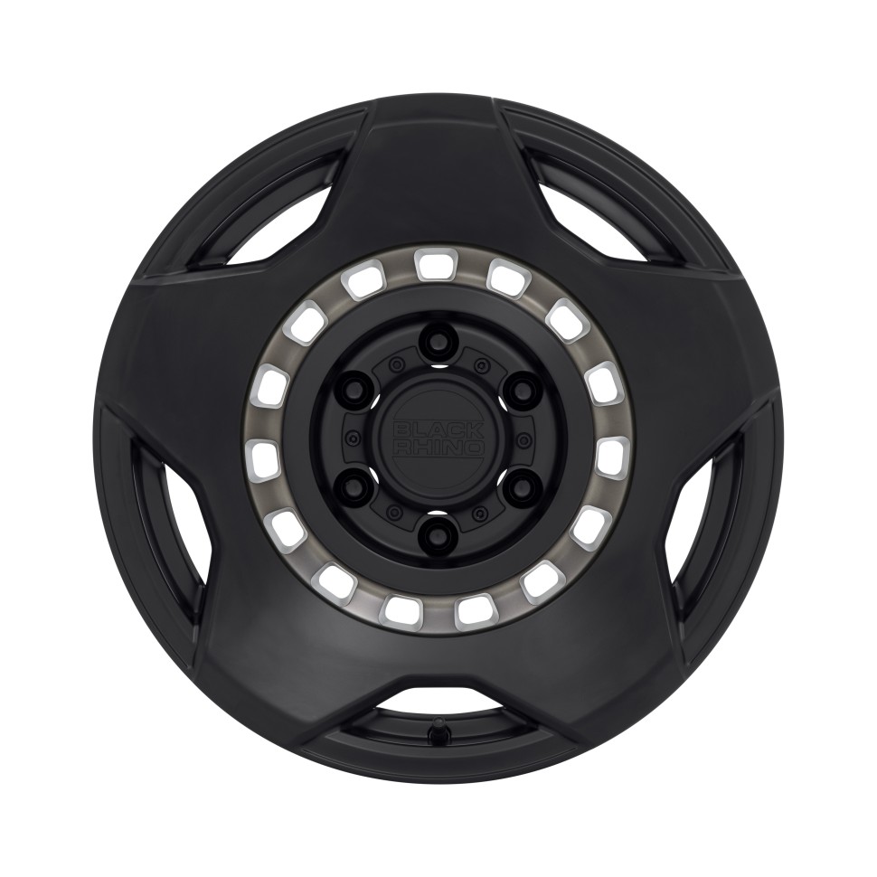 Black Rhino 1790MZE006140M12 Muzzle Wheel Matte Black W/Machined Tinted Ring 17x9