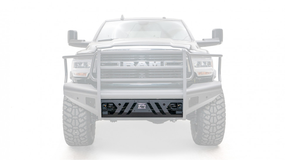 Передний бампер Black Steel Elite Dodge Ram 2500/3500/4500/5500 19-22 Fab Fours DR19-Q4461-1