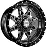 Anthem Off-Road A811201065045D Rogue Wheel Gloss Black W/Milled Spoke Edges 20x10 -18