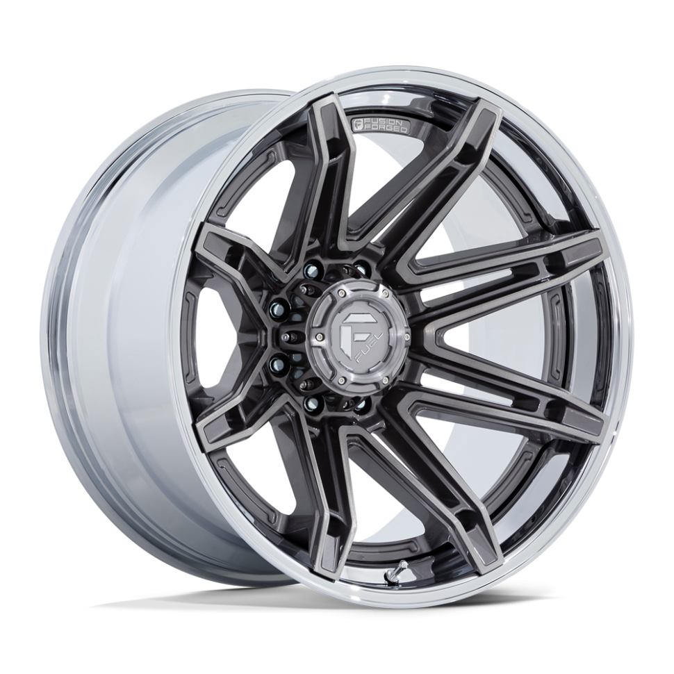 Fuel Off Road FC401AP24126844N Brawl Wheel Platinum W/Chrome Lip 24x12 -44
