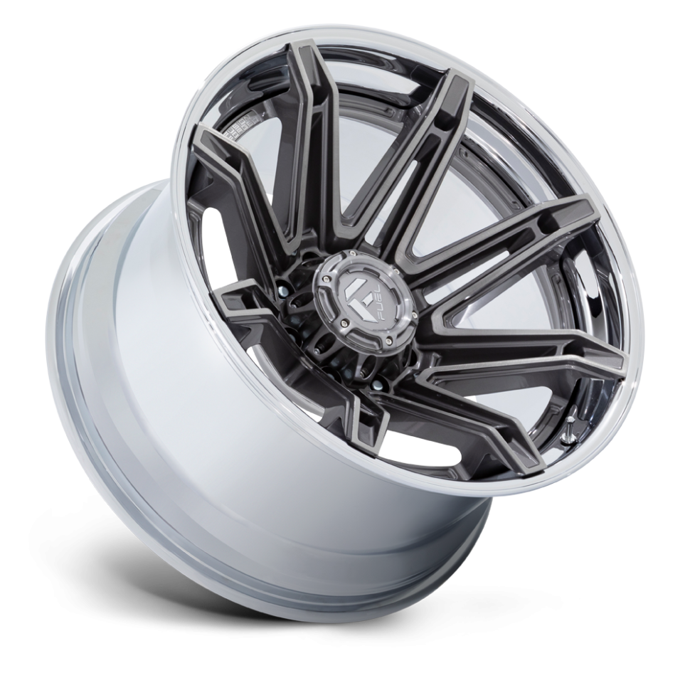 Fuel Off Road FC401AP24126844N Brawl Wheel Platinum W/Chrome Lip 24x12 -44