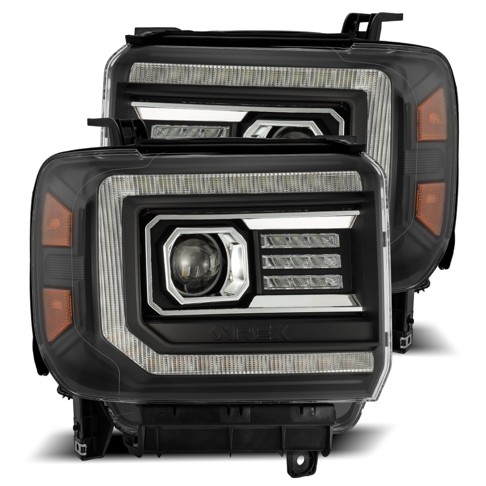 Комплект передних галогеновых фар GMC Sierra 1500/2500/Sierra 3500 14-18 PRO-Series AlphaRex 880613
