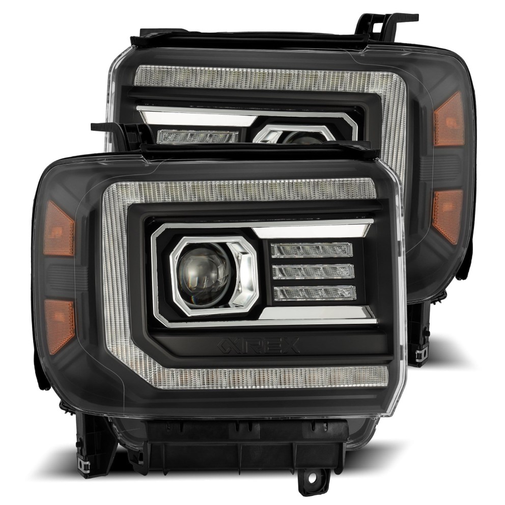 Комплект передних галогеновых фар GMC Sierra 1500/2500/Sierra 3500 14-18 PRO-Series AlphaRex 880613