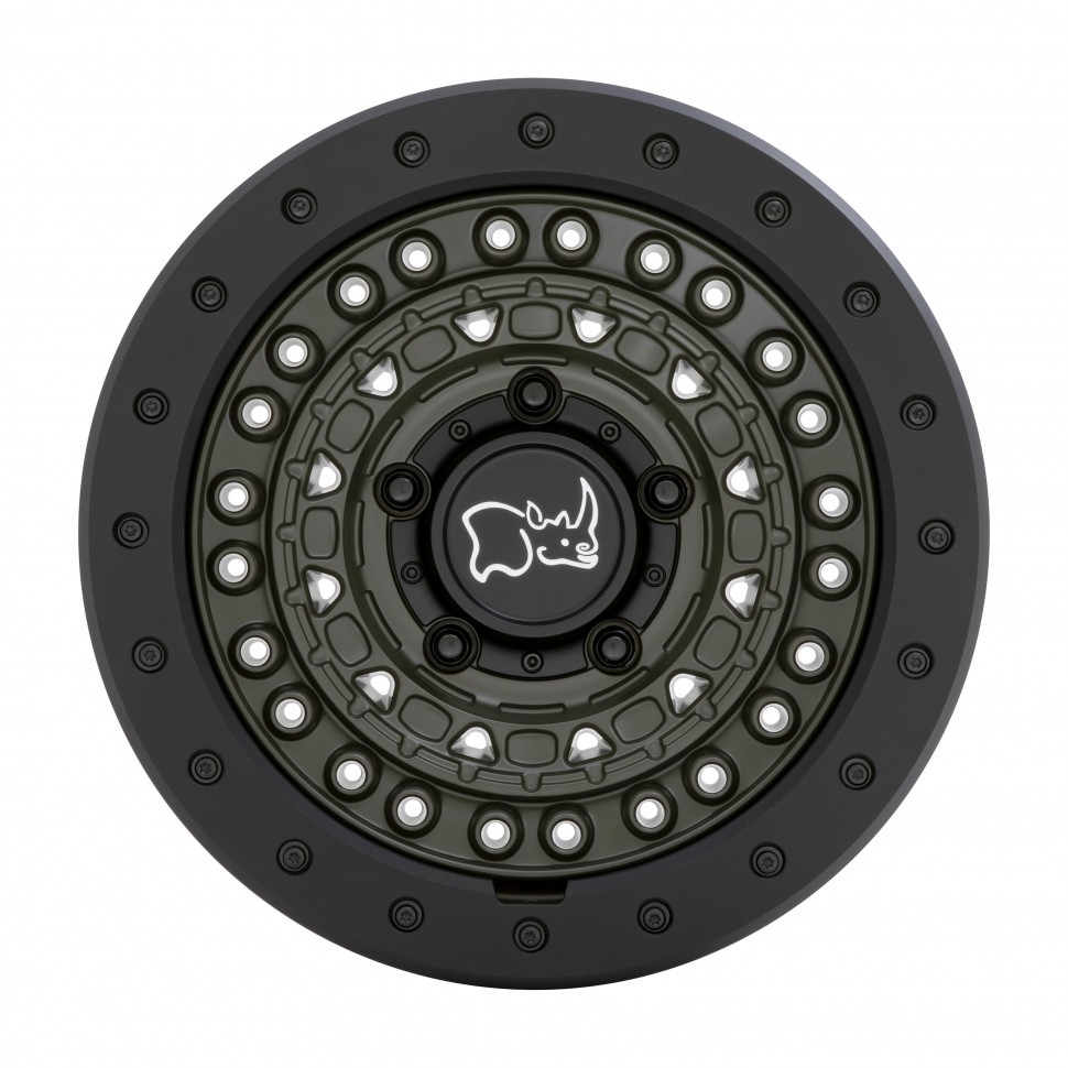 Колісний диск Black Rhino Barricade Od Green W/Black Rock Guard 17x8.5 ET-18 1785BCD-85127N71