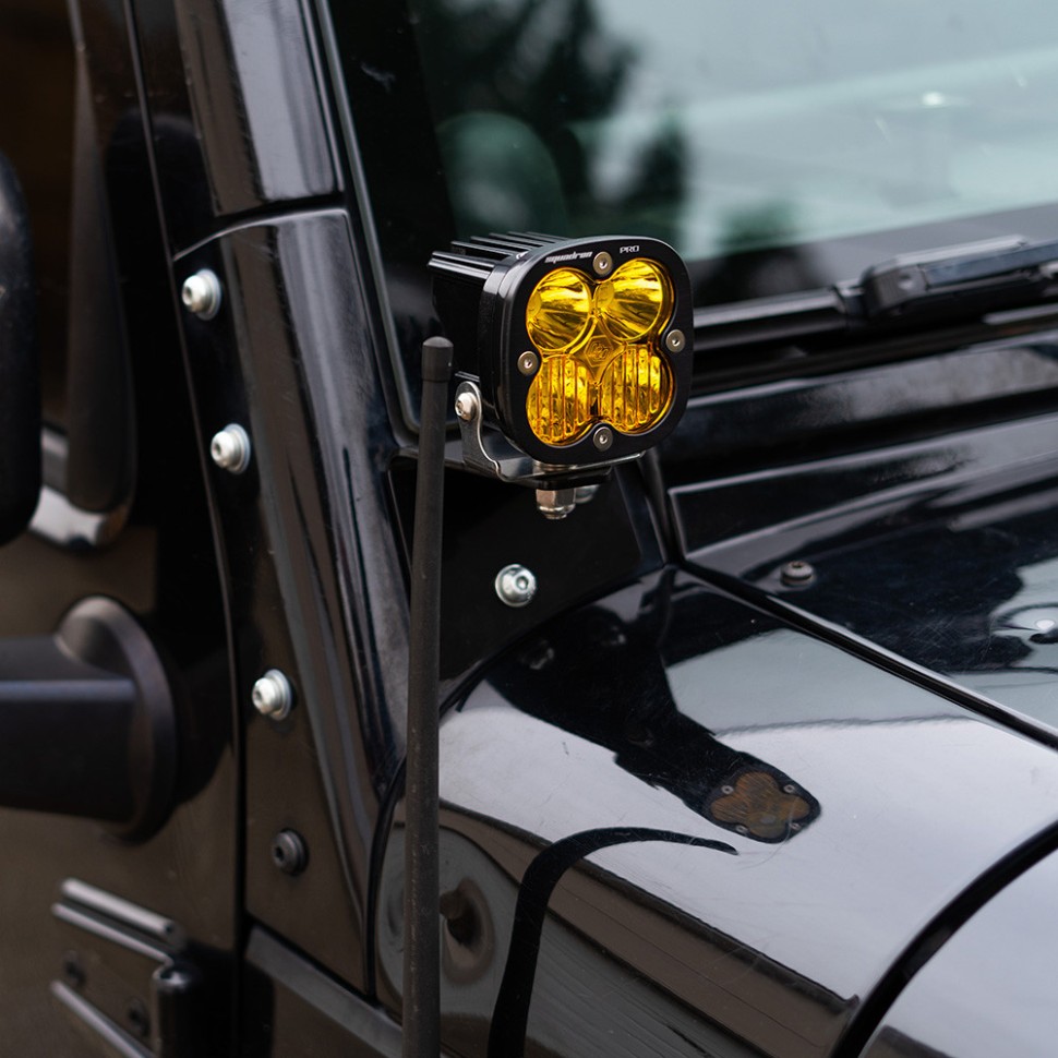 Комплект дополнительных LED фар 3.07x3.07" Wide Cornering Squadron Pro Baja Designs 497815
