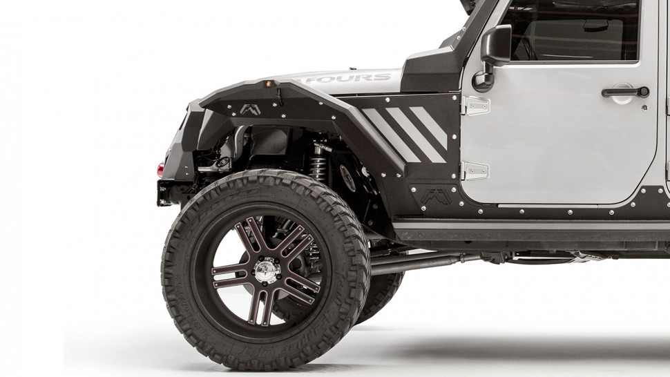 Розширювачі колісних арок перед Jeep Wrangler JK 07-18 Fab Fours JK1003-1