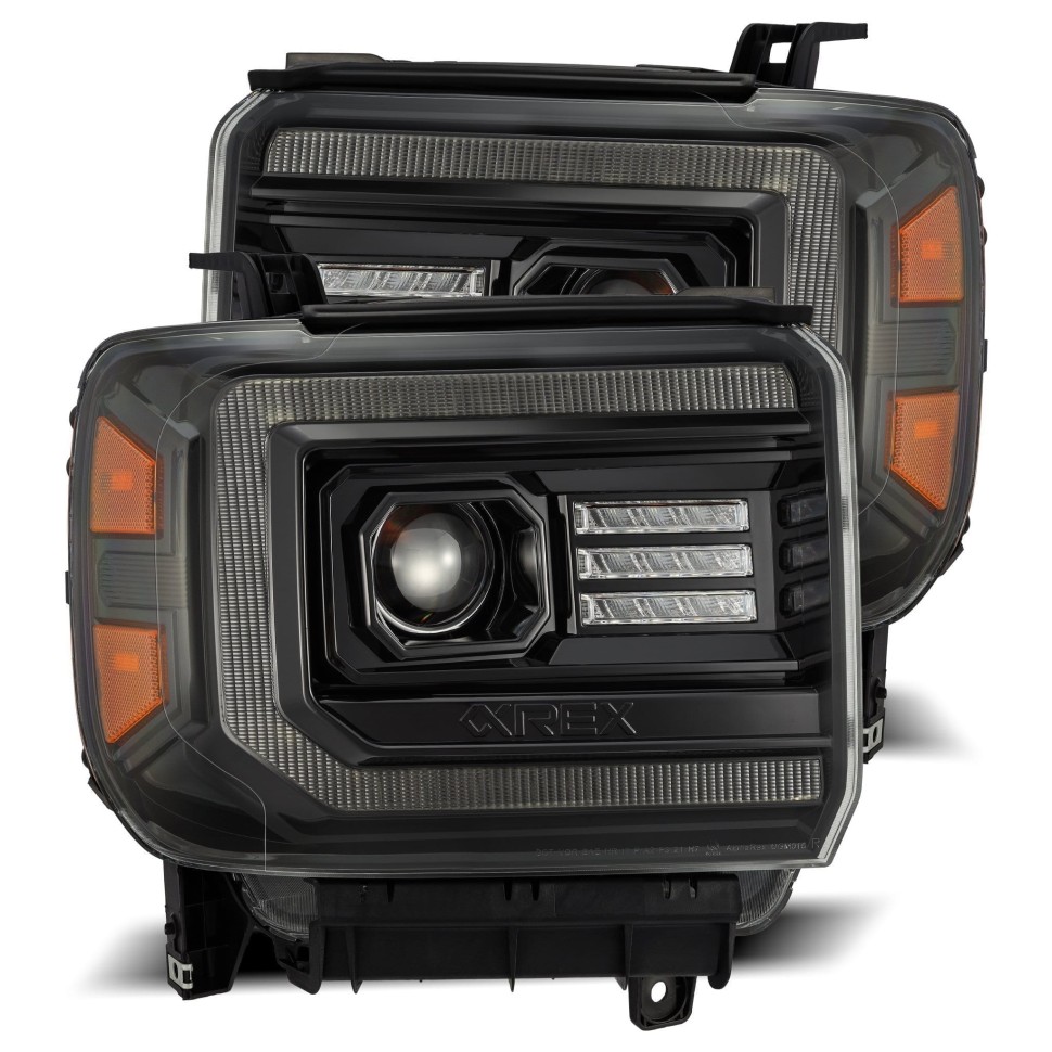 Комплект передних галогеновых фар GMC Sierra 1500/2500/Sierra 3500 14-18 PRO-Series AlphaRex 880612
