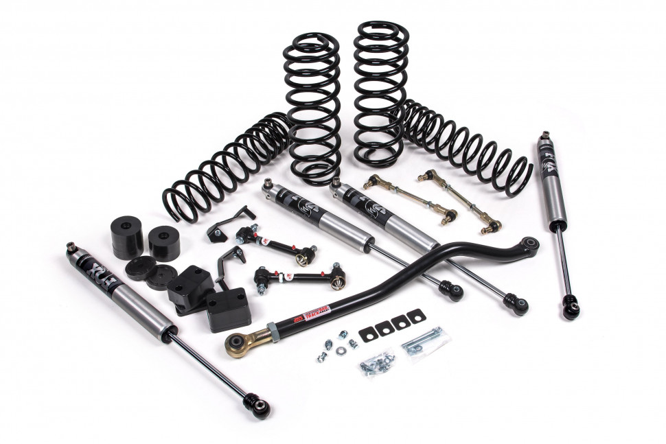 JKS JSPEC132KFP J-Venture Suspension Lift Kit 3" W/FOX 2.0 Performance Series Shocks/Standard Coils Jeep Wrangler JL 18-22 2Door