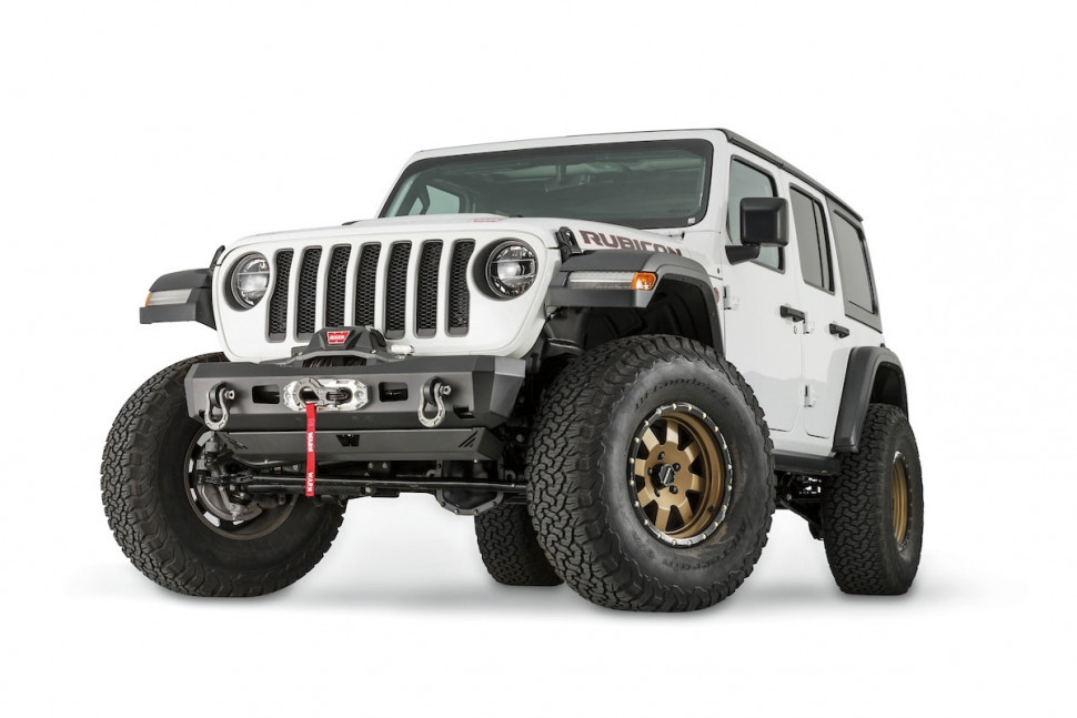 Warn Industries Elite Series Stubby Front Bumper Jeep Wrangler JL / Gladiator JT 18-20 (101325)