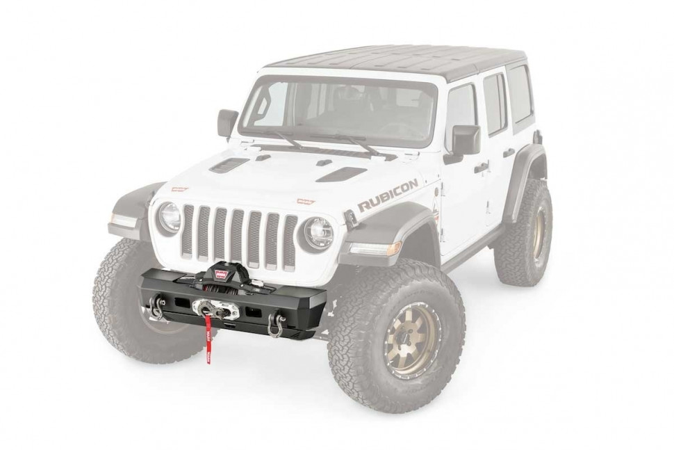 Warn Industries Elite Series Stubby Front Bumper Jeep Wrangler JL / Gladiator JT 18-20 (101325)