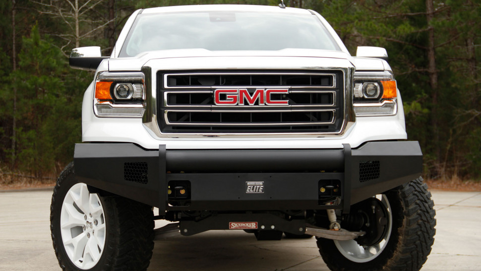 Передний бампер Black Steel Elite GMC Sierra 1500 16-18 Fab Fours GS16-R3961-1
