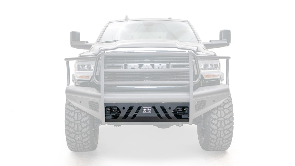 Передний бампер с защитной дугой Black Steel Elite Dodge Ram 2500/3500/4500/5500 10-18 Fab Fours DR10-Q2960-1