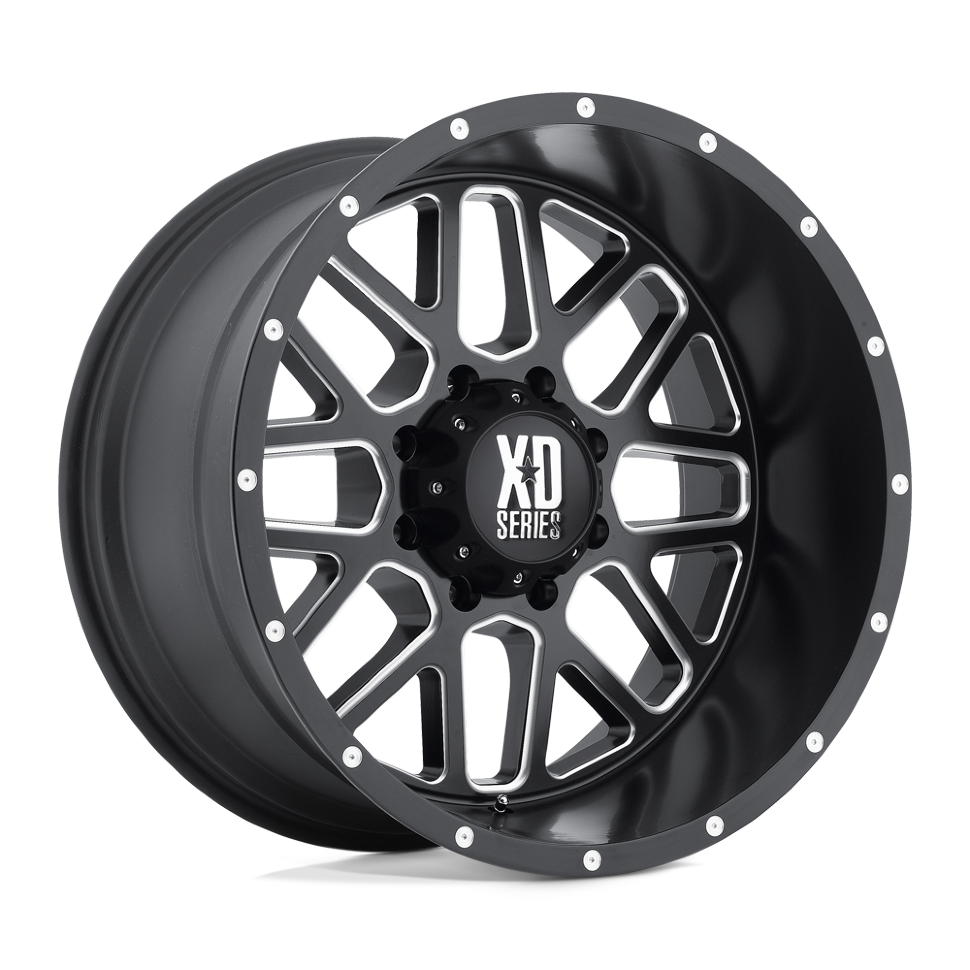 XD Wheels XD82029088918US Grenade Wheel Satin Black Milled 20x9 +18