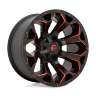 Колесный диск Fuel Off Road Assault Matte Black Milled With Red Tint 17x9 ET-12 D78717909845