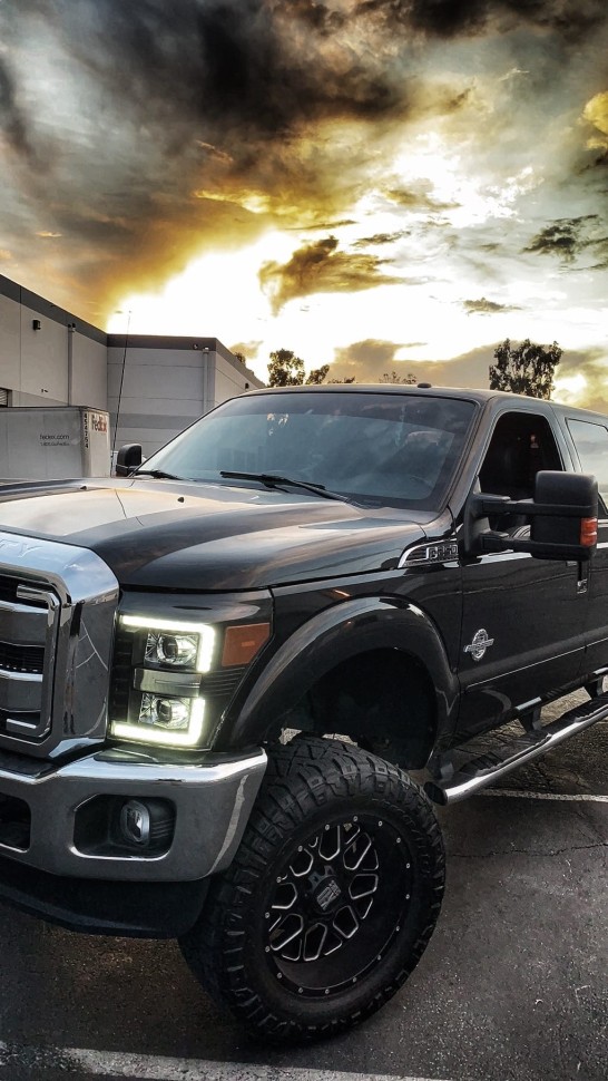 Комплект передних галогеновых фар Ford F-250/F-350/F-450/F-550 11-16 PRO-Series AlphaRex 880140