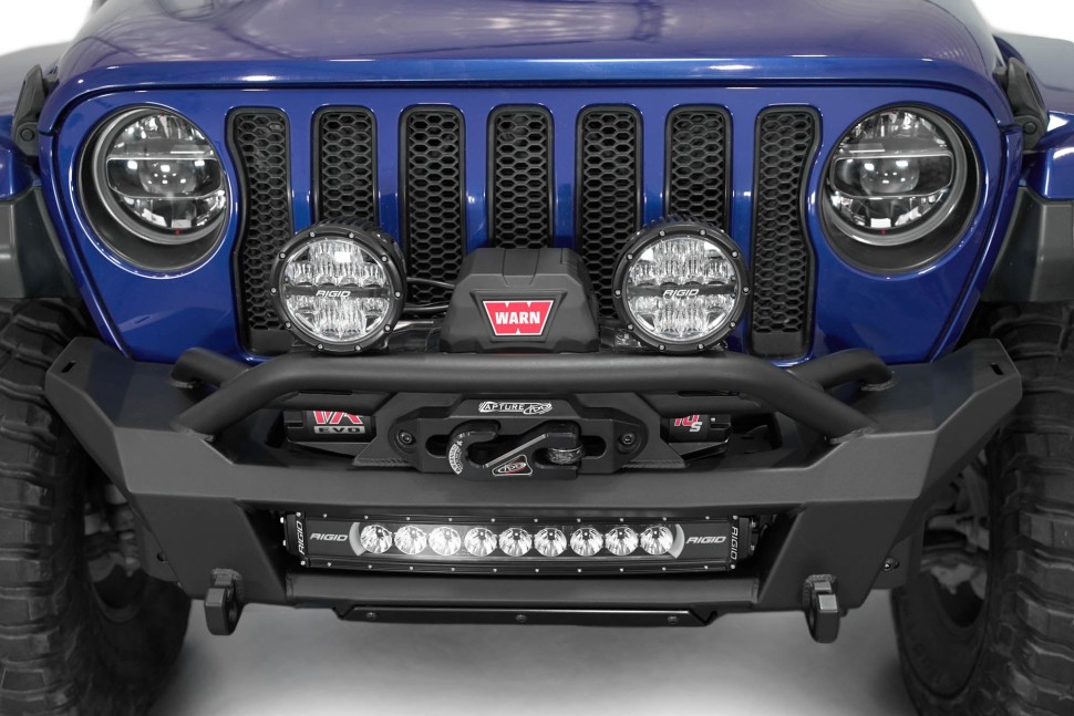 Передний бампер под лебёдку Jeep Wrangler JL/Gladiator JT 18-25 Addictive Desert Designs F980393070103