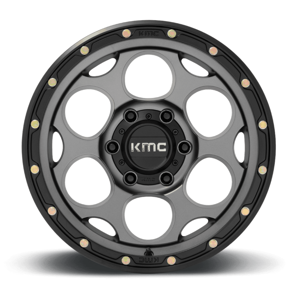 Колесный диск KMC Wheels Dirty Harry Satin Gray W/Black Lip 17x9 ET-12 KM54179050912N