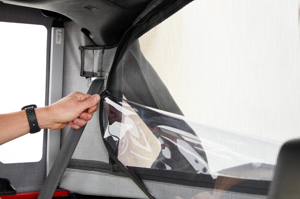 Мягкая крыша Halftop Soft Top Black Diamond Jeep Wrangler JL 18-26 4 Door Bestop 5390435
