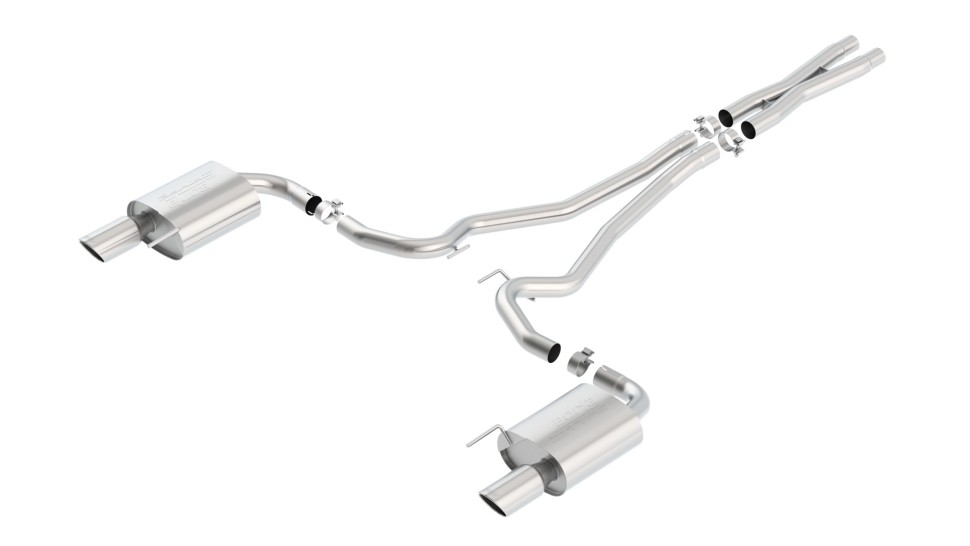 Выхлопная система Cat-Back Ford Mustang 15-17 S-Type Borla 140590