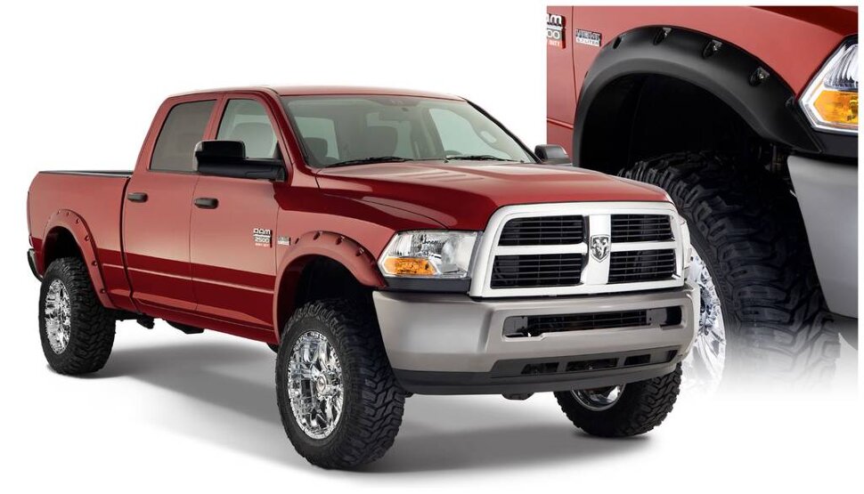 Bushwacker 50919-02 Pocket Style Fender Flares Set 4 PC Dodge Ram 2500/3500 10-18