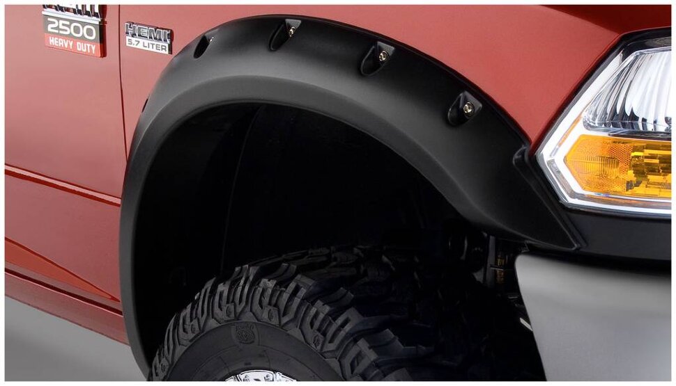 Bushwacker 50919-02 Pocket Style Fender Flares Set 4 PC Dodge Ram 2500/3500 10-18