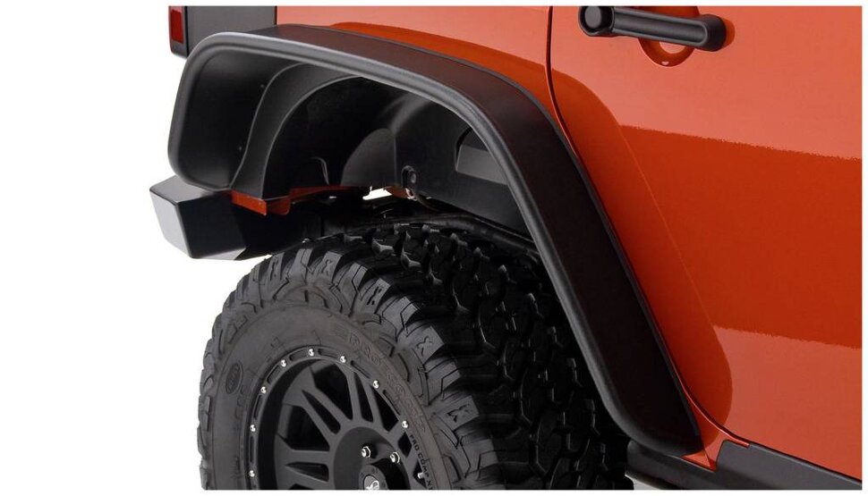 Расширители колесных арок Jeep Wrangler JK 07-18 задн 2шт. Flat Bushwacker 10050-07