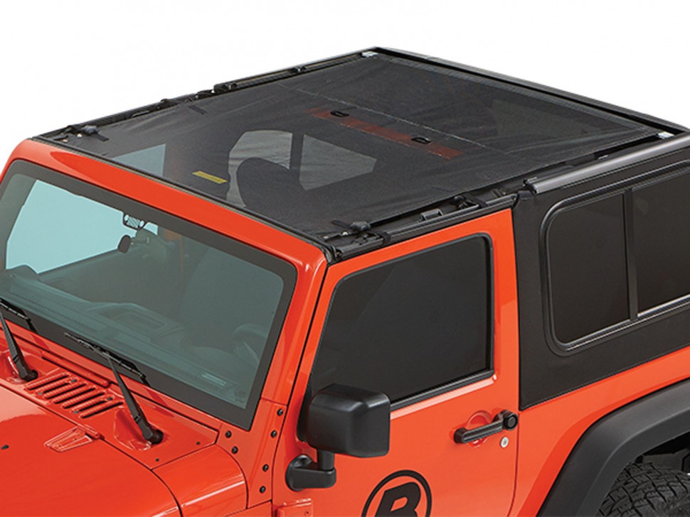 Bestop 5240211 Sun Bikini Top Jeep Wrangler JK 07-18 2 Door (Mesh)