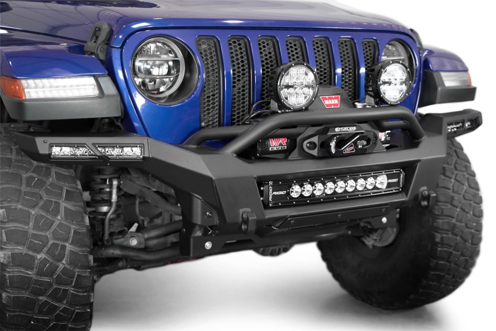 Передний бампер под лебёдку Jeep Wrangler JL/Gladiator JT 18-25 Addictive Desert Designs F980335070103