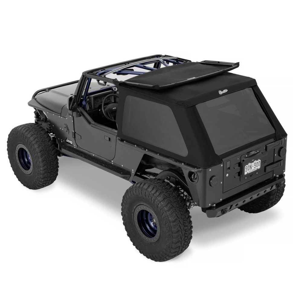 Мягкая крыша Trektop Soft Top Premium Black Twill Jeep Wrangler TJ 04-06 Unlimited Bestop 5682117