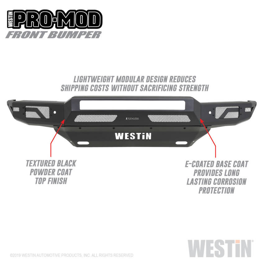 Westin Automotive Pro-Mod Modular Front Bumper Chevrolet Silverado 1500 19-20 New Body Style (58-41215)
