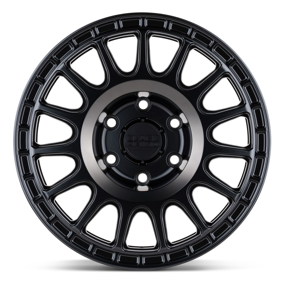 Black Rhino 1785SND006135M87A Sandstorm Wheel Semi Gloss Black W/Machined Dark Tint Ring 17x8.5