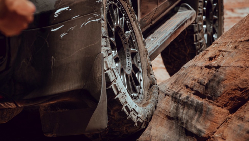 Black Rhino 1785SND006135M87A Sandstorm Wheel Semi Gloss Black W/Machined Dark Tint Ring 17x8.5