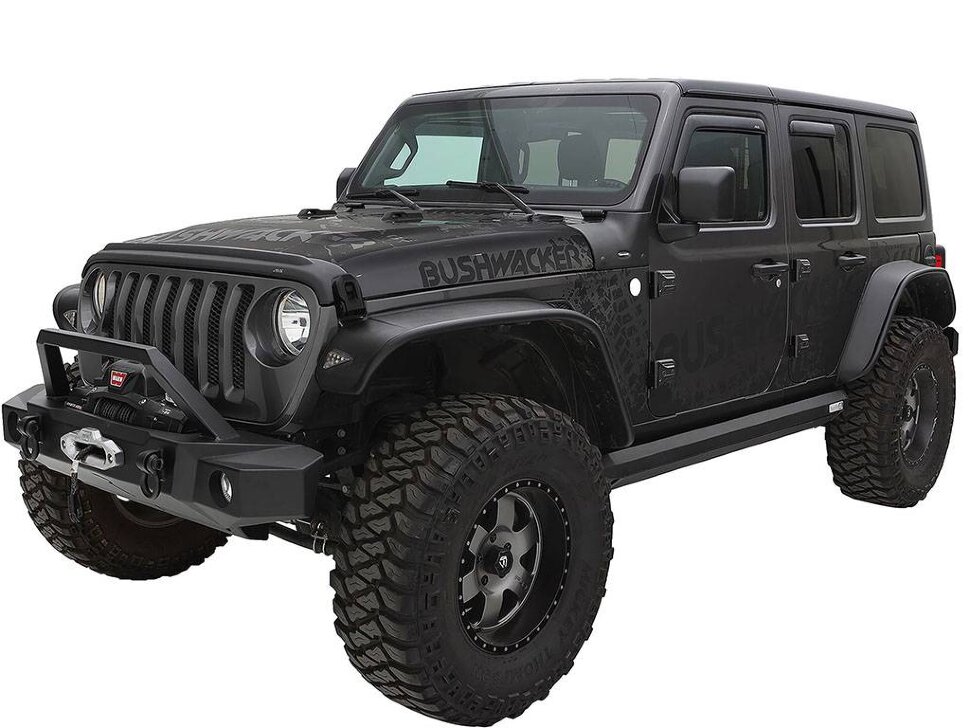 Розширювачі колісних арок Jeep Wrangler JL 18-25 к-кт 4 шт. Flat Bushwacker 10923-07