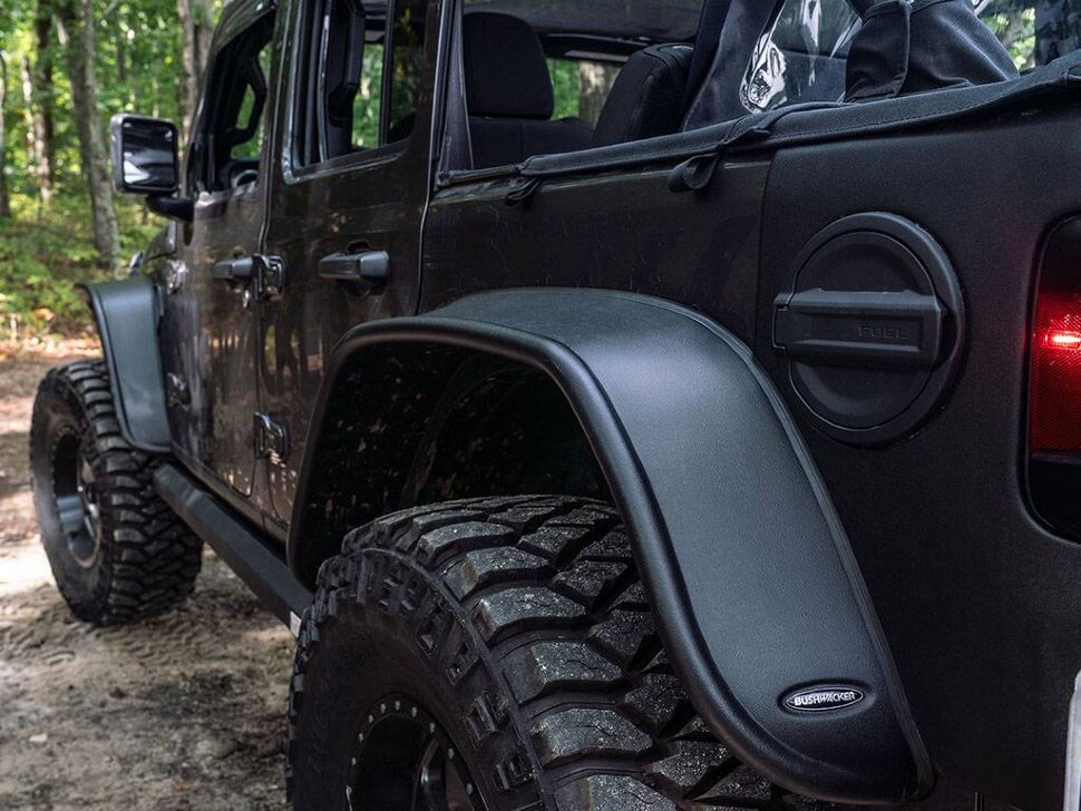 Розширювачі колісних арок Jeep Wrangler JL 18-25 к-кт 4 шт. Flat Bushwacker 10923-07