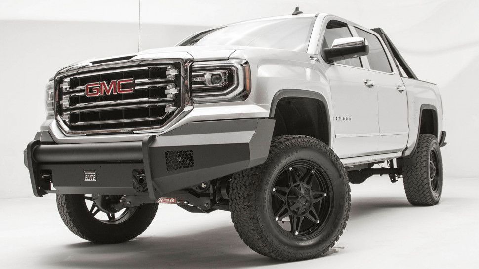 Передний бампер Black Steel EliteGMC Sierra 1500 14-15 Fab Fours GS14-R3161-1