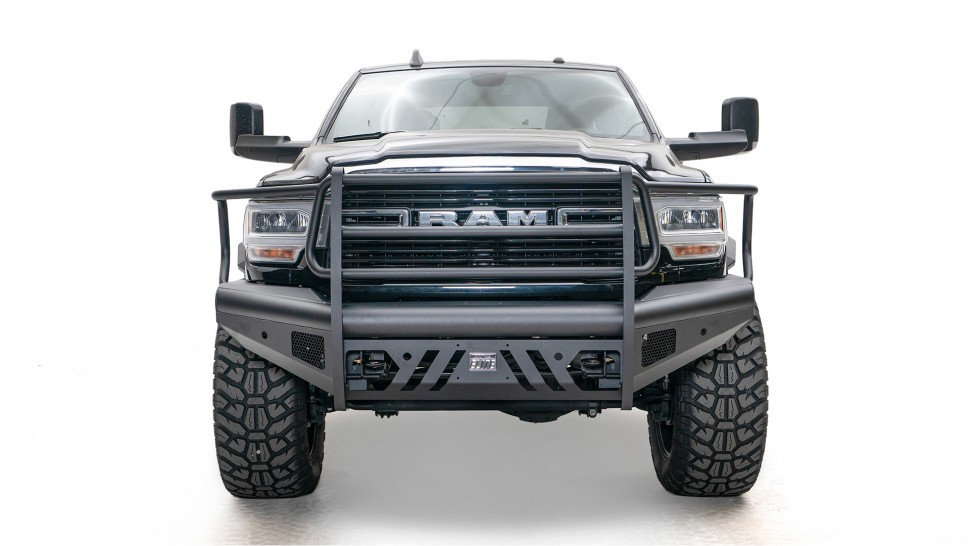 Передний бампер с защитной дугой Black Steel Elite Dodge Ram 2500/3500/4500/5500 06-09 Fab Fours DR06-Q1160-1