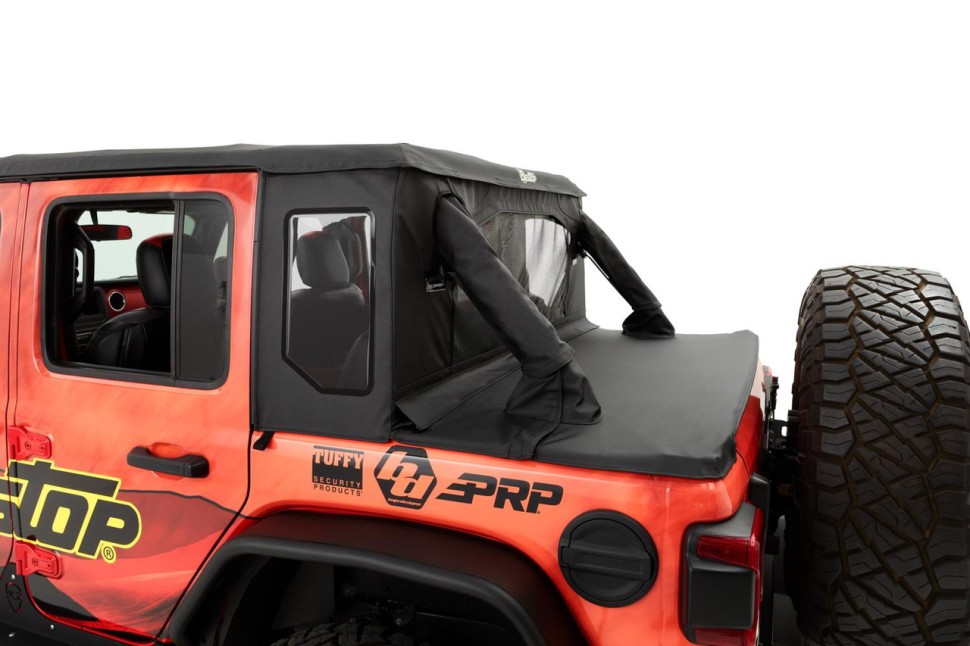 Мягкая крыша Halftop Soft Top Black Diamond Jeep Wrangler JL 18-26 2 Door Bestop 5390535