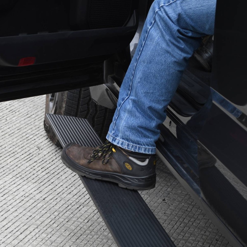 Go Rhino 20443580PC E-Board Electric Running Boards Toyota Tundra 22-23 Double Cab