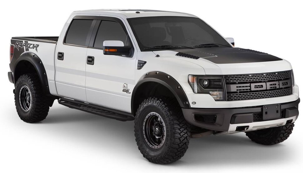Расширители колесных арок Ford F-150 Raptor 10-14 Raptor к-кт 4 шт. Pocket Style Bushwacker 20938-02