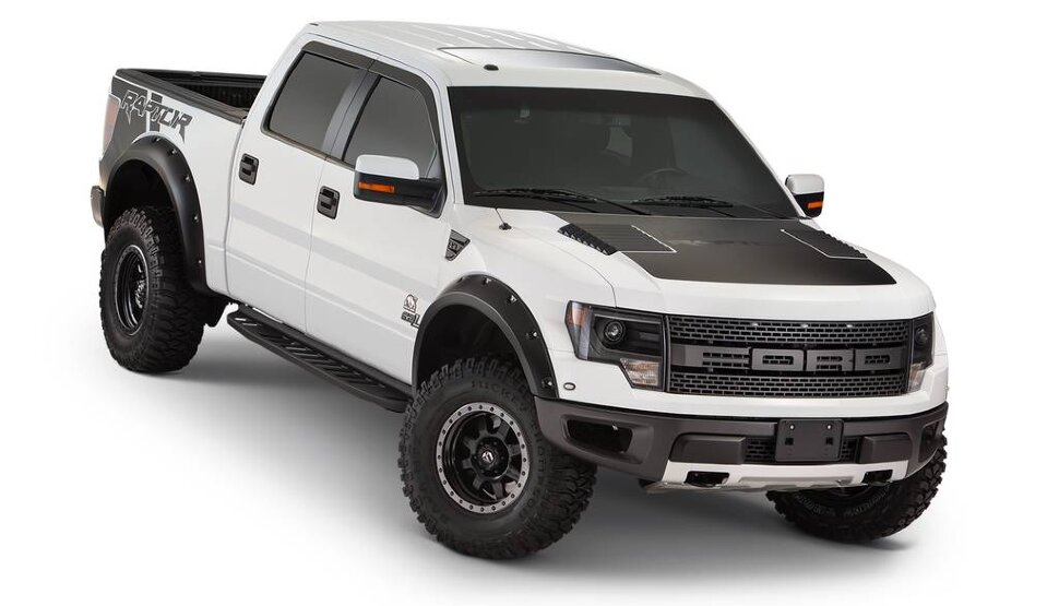 Расширители колесных арок Ford F-150 Raptor 10-14 Raptor к-кт 4 шт. Pocket Style Bushwacker 20938-02