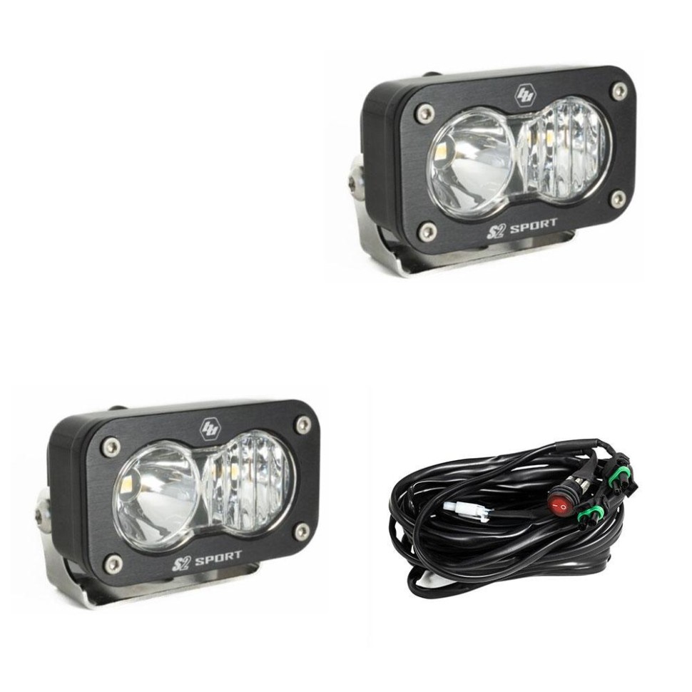 Комплект дополнительных LED фар 1.76x2.93" Driving/Combo S2 Sport Baja Designs 547803