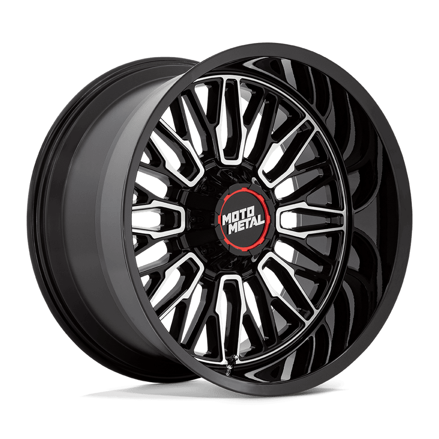 Колесный диск Moto Metal Stinger Gloss Black Machined 22x12 ET-44 MO809BD22128844N
