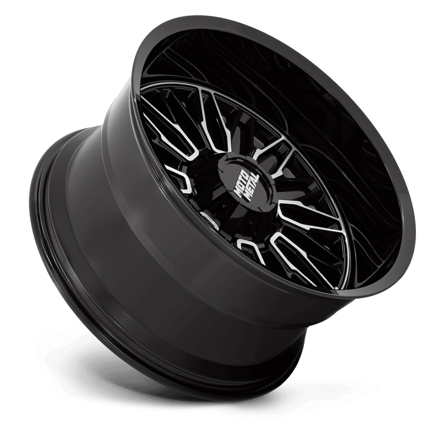 Колесный диск Moto Metal Stinger Gloss Black Machined 22x12 ET-44 MO809BD22128844N