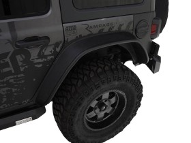 Расширители колесных арок Jeep Wrangler JL 18-25 задн 2шт. Flat Bushwacker 10100-07