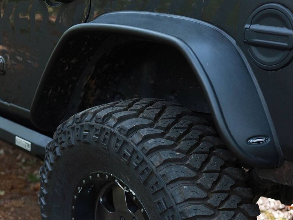 Розширювачі колісних арок Jeep Wrangler JL 18-25 задн 2шт. Flat Bushwacker 10100-07