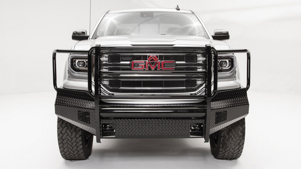 Fab Fours GS16-K3960-1 Full Guard Front Bumper GMC Sierra 1500 16-18